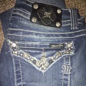 Miss me boot cut jeans wore once